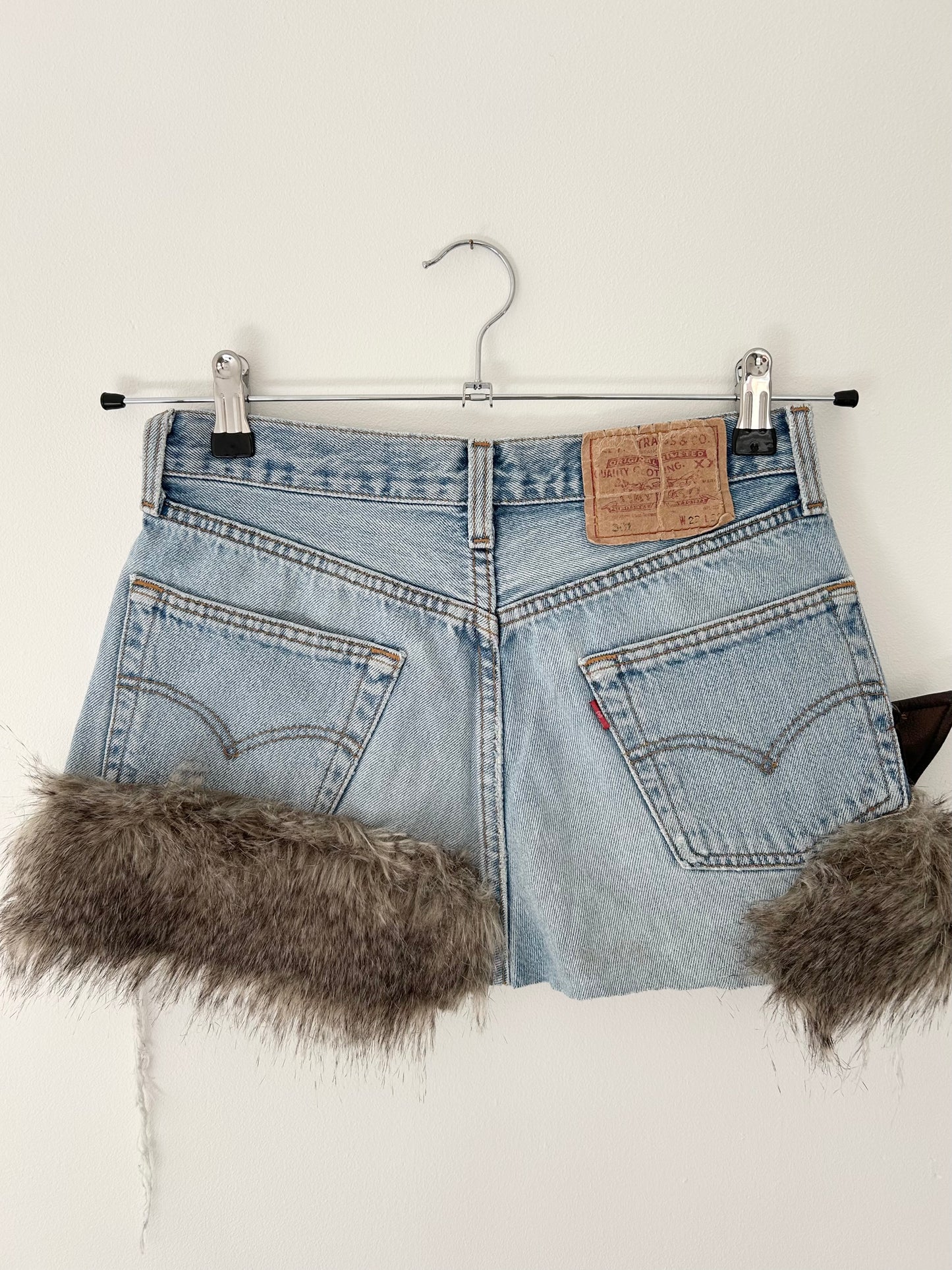 Mini Denim Reworked Skirt (size 6)