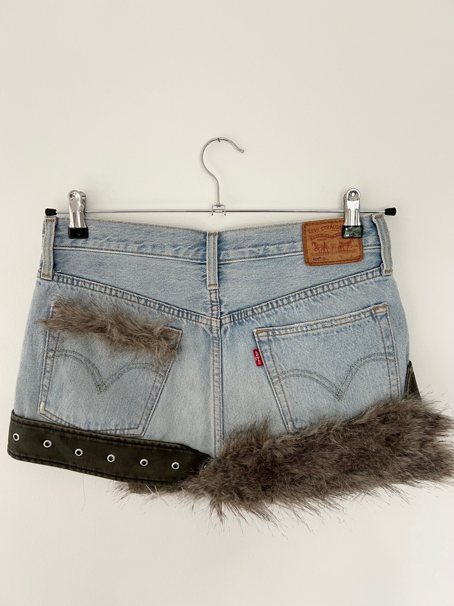 Mini Denim Reworked Skirts (size 12)