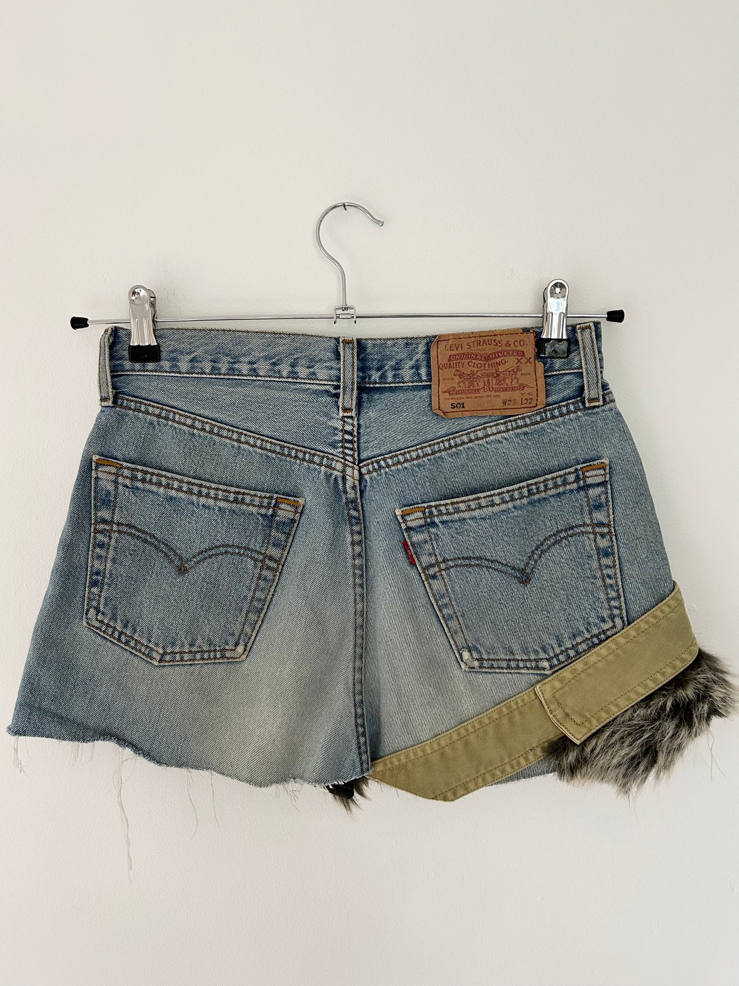 Mini Denim Reworked Skirt (size 8)
