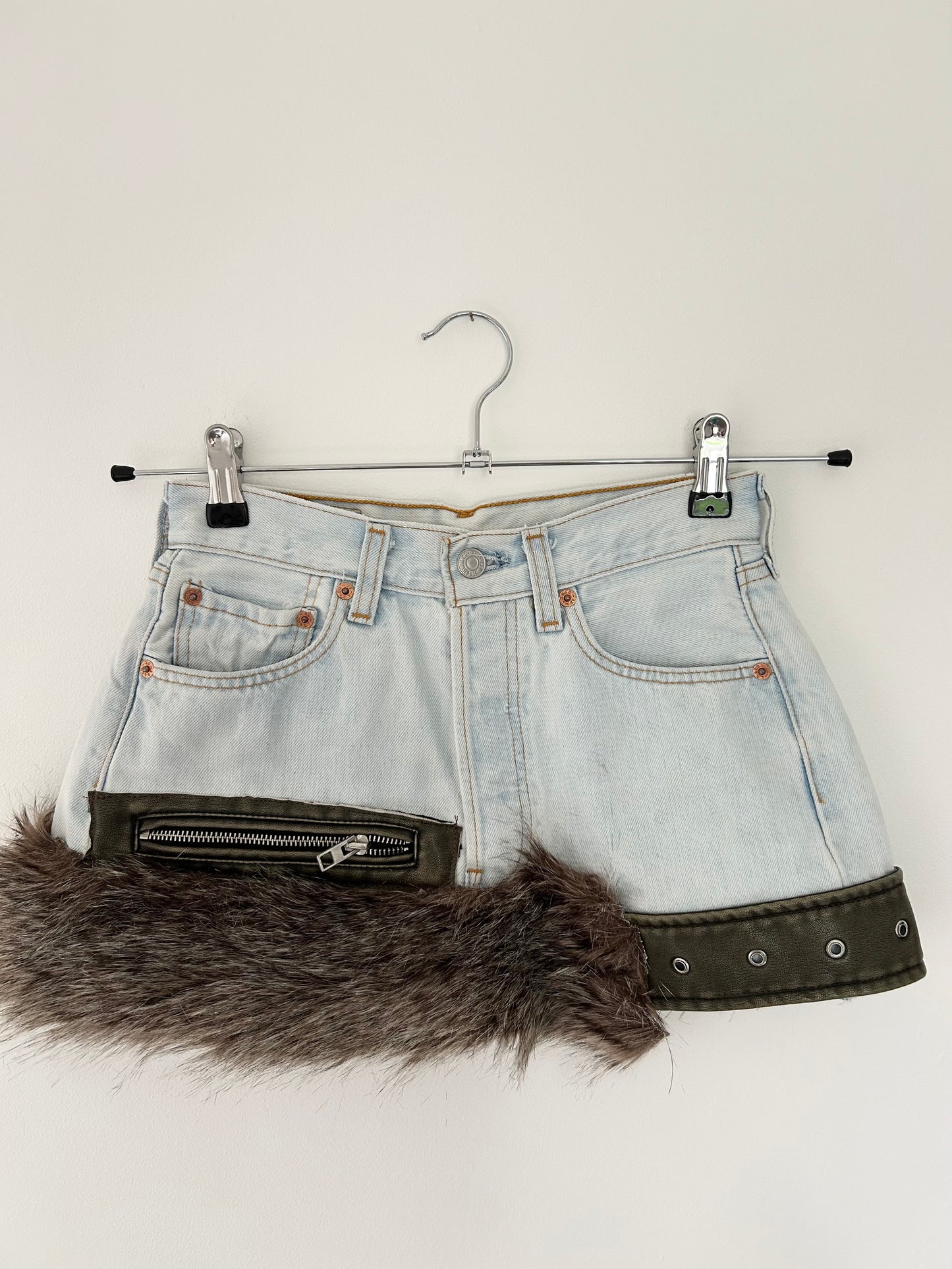 Mini Denim Reworked Skirt (size 4)