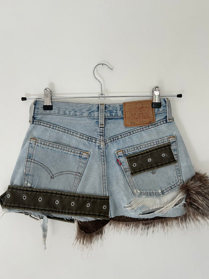 Mini Denim Reworked Skirt (size 6)